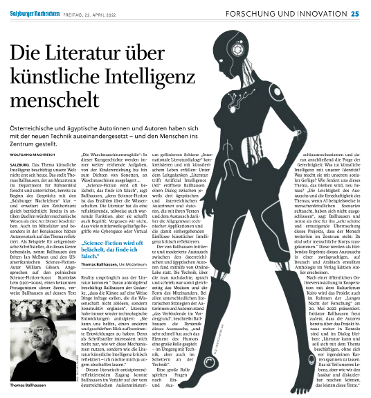 Salzburger Nachrichten, 22. April 2022